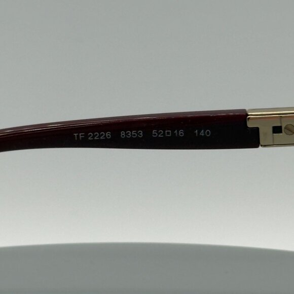 NEW Tiffany & Co. TF 2226 8353 Burgundy & Gold Eyeglasses  52/16/140 READ - Picture 8 of 9